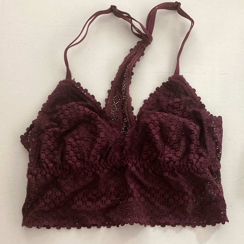 3/$10 Aerie Burgundy Bralette
